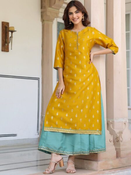 Floral Printed Anarkali Ethnic Dress